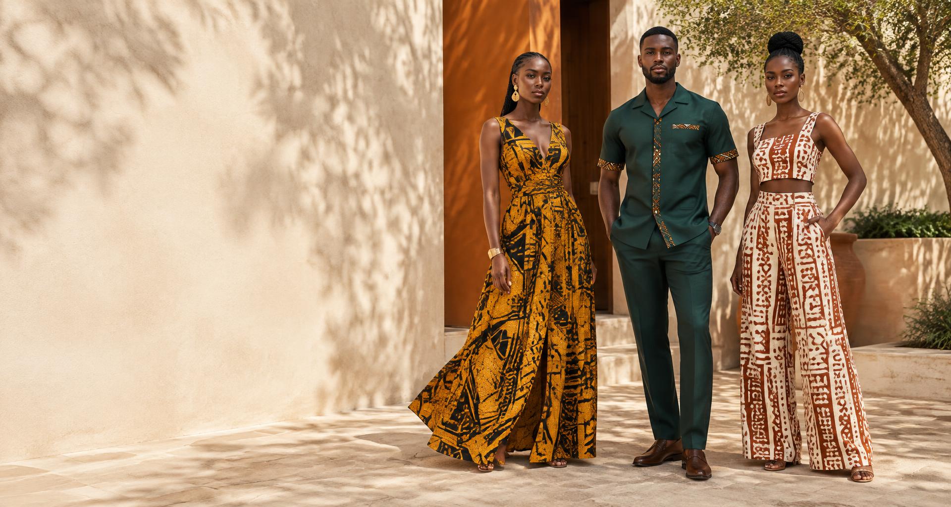 Threads of Africa Heritage Collection — three models in contemporary African-inspired designs