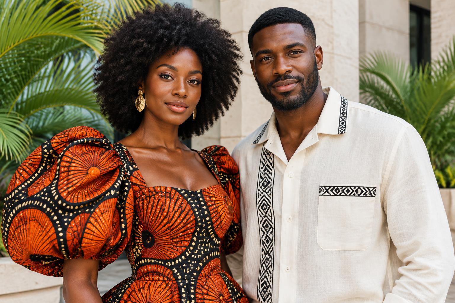 Expressive African print and contemporary linen clothing